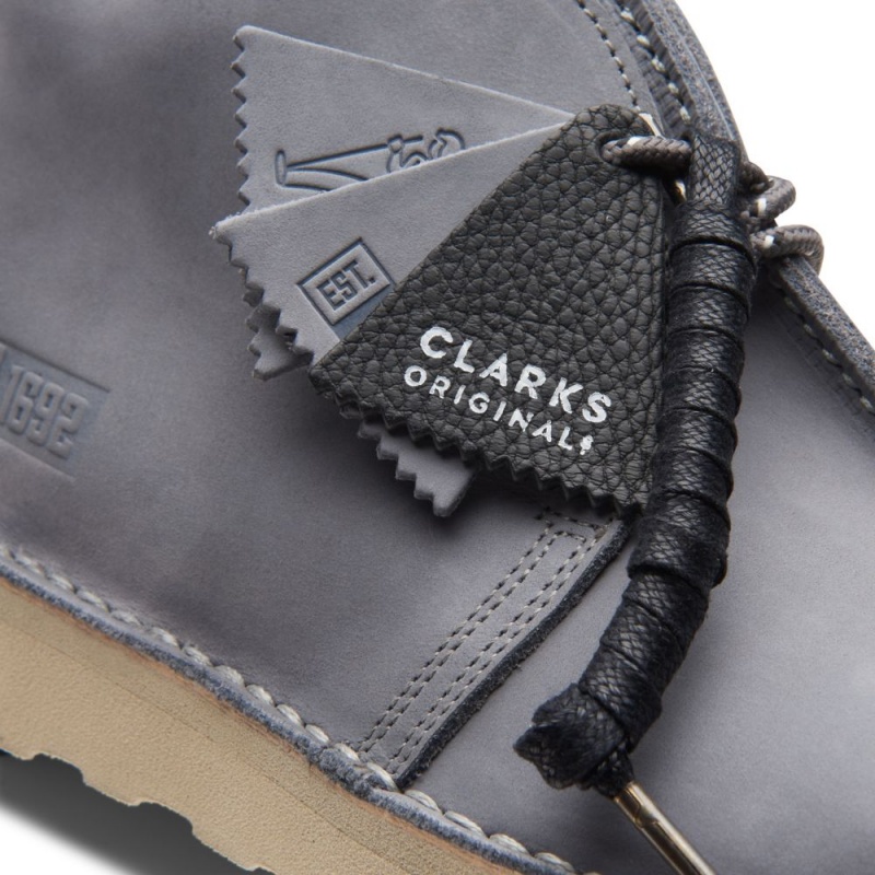 Pánské Kotníkové Boty Clarks Desert Trek Hi FTRE Tmavě Šedé | CZ-423987