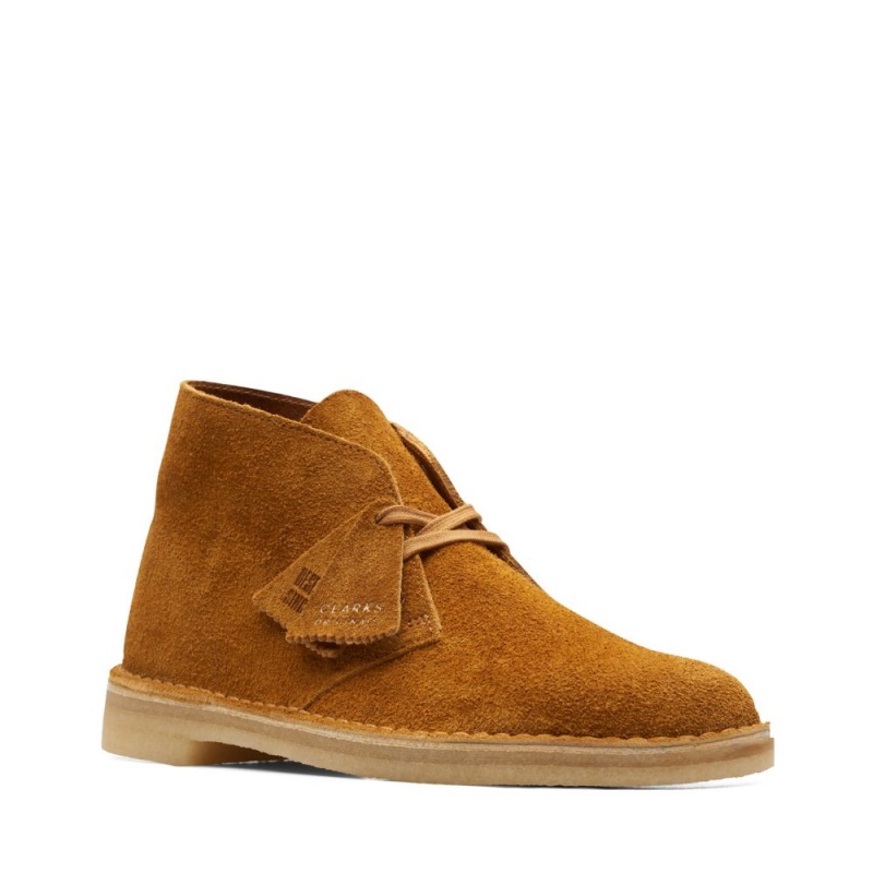 Pánské Kotníkové Boty Clarks Originál Desert Boot Hnědé Oranžové | CZ-702531