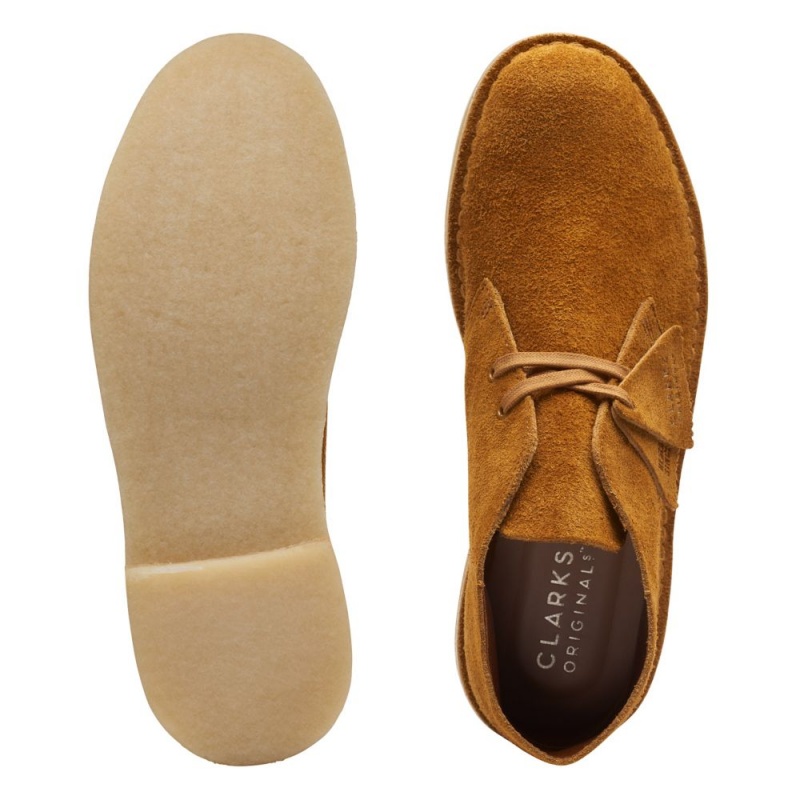 Pánské Kotníkové Boty Clarks Originál Desert Boot Hnědé Oranžové | CZ-702531