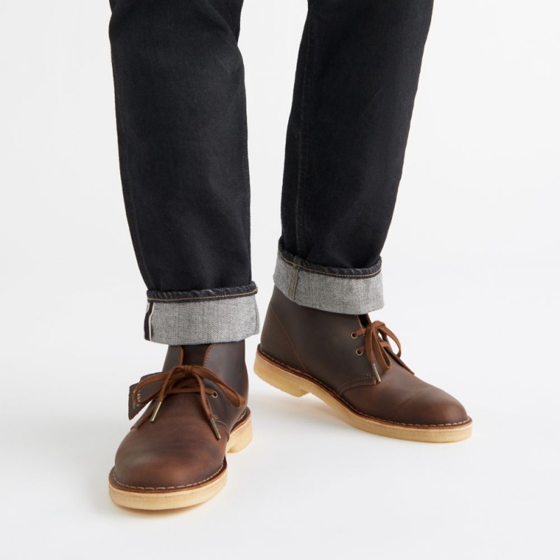 Pánské Kotníkové Boty Clarks Originál Desert Boot Hnědé | CZ-751389