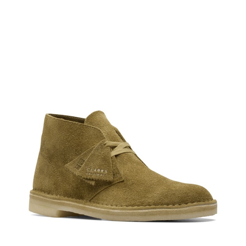 Pánské Kotníkové Boty Clarks Originál Desert Boot Zelene | CZ-452610