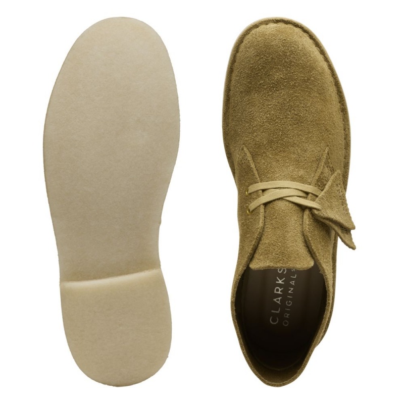 Pánské Kotníkové Boty Clarks Originál Desert Boot Zelene | CZ-452610