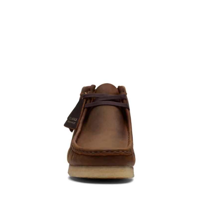 Pánské Kotníkové Boty Clarks Wallabee Boot Hnědé | CZ-183209