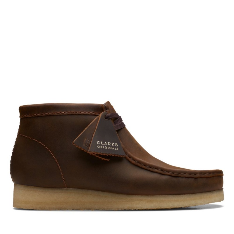 Pánské Kotníkové Boty Clarks Wallabee Boot Hnědé | CZ-183209