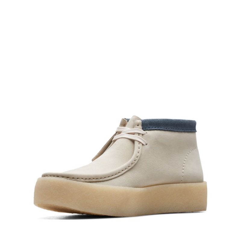 Pánské Kotníkové Boty Clarks Wallabee Cup Boot Bílé | CZ-037251