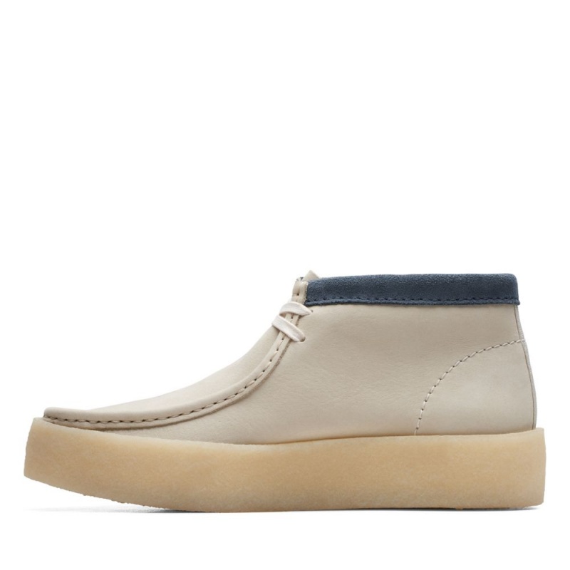 Pánské Kotníkové Boty Clarks Wallabee Cup Boot Bílé | CZ-037251