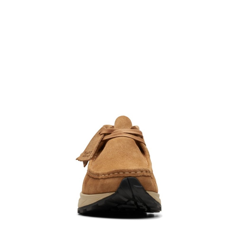 Pánské Kotníkové Boty Clarks Wallabee Eden Tmavě Hnědé | CZ-450619