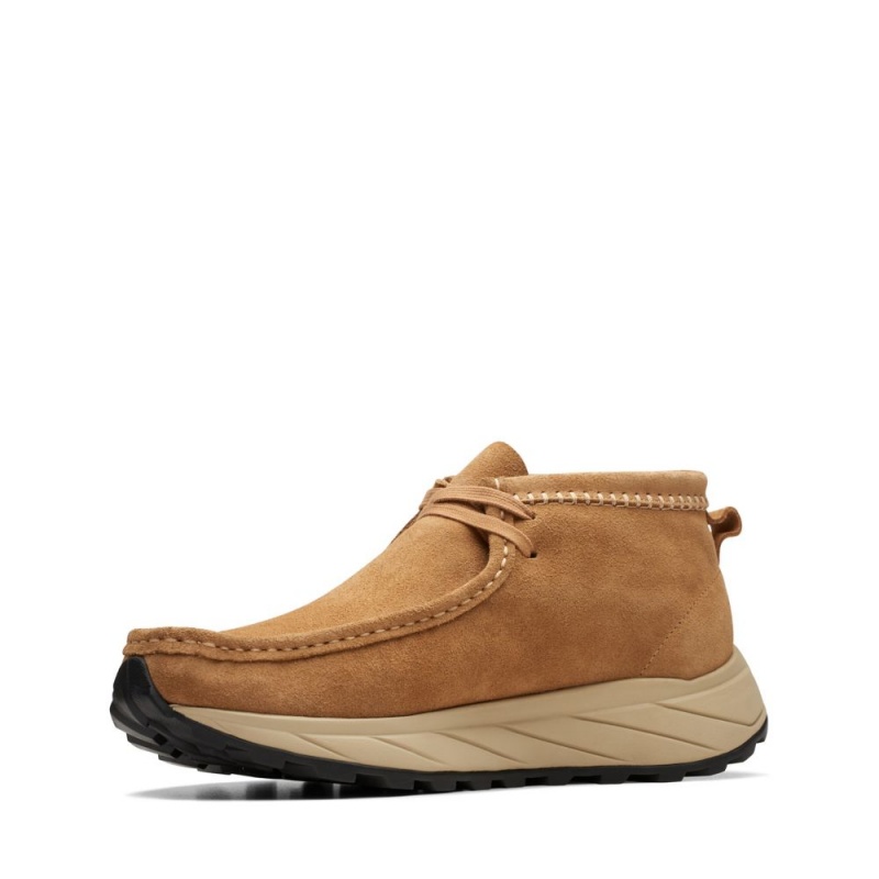 Pánské Kotníkové Boty Clarks Wallabee Eden Tmavě Hnědé | CZ-450619