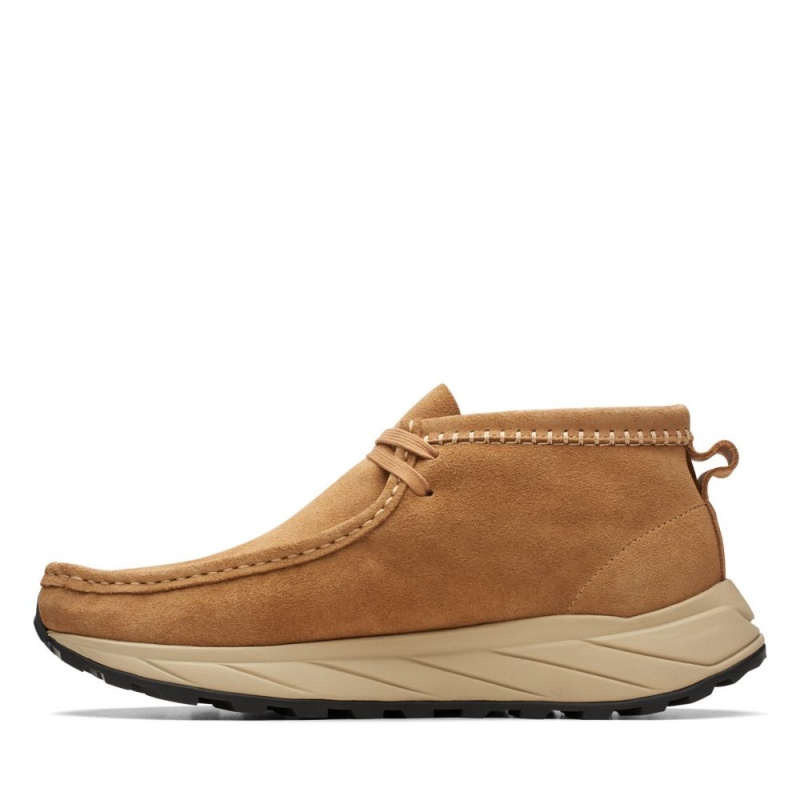 Pánské Kotníkové Boty Clarks Wallabee Eden Tmavě Hnědé | CZ-450619