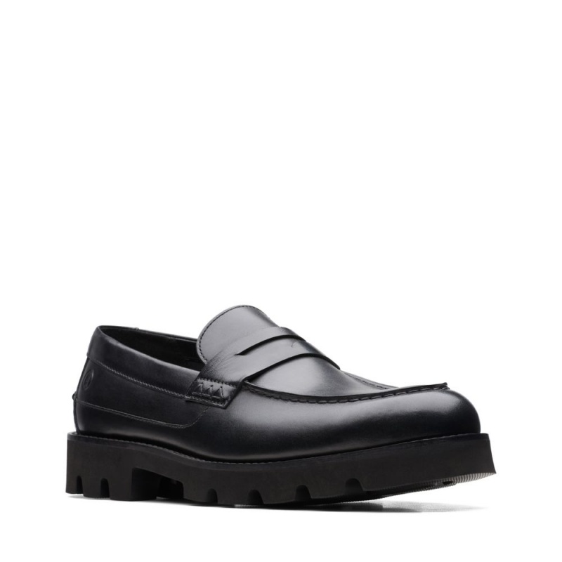 Pánské Loafers Clarks Badell Slip Černé | CZ-478509