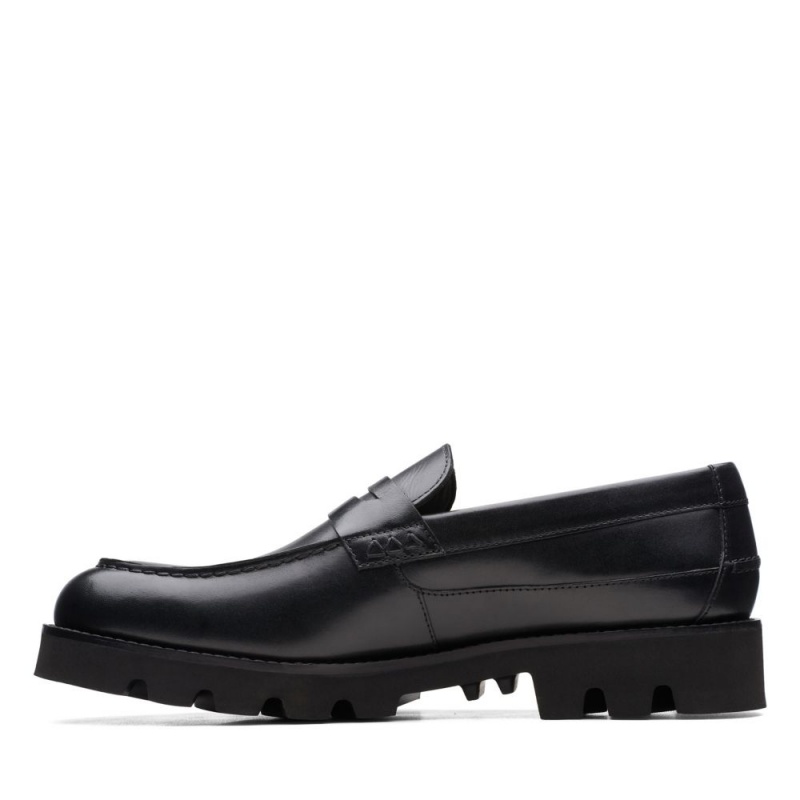 Pánské Loafers Clarks Badell Slip Černé | CZ-478509