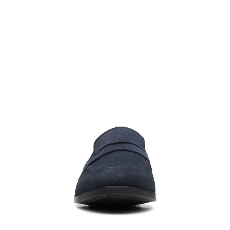 Pánské Loafers Clarks Bradish Ease Tmavě Blankyt | CZ-526849