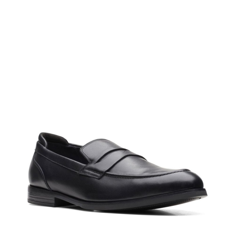 Pánské Loafers Clarks Bradish Ease Černé | CZ-729813