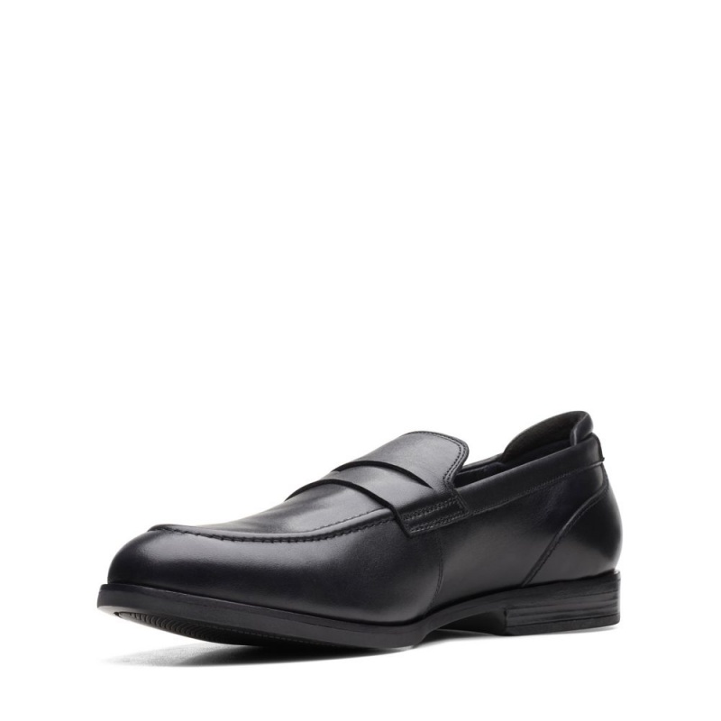 Pánské Loafers Clarks Bradish Ease Černé | CZ-729813