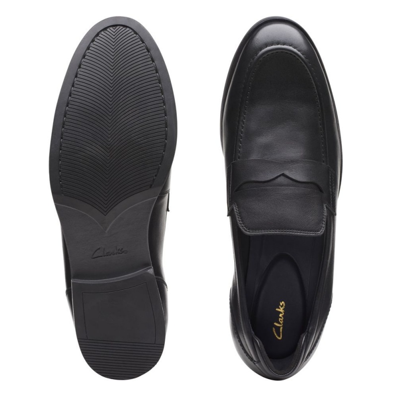 Pánské Loafers Clarks Bradish Ease Černé | CZ-729813