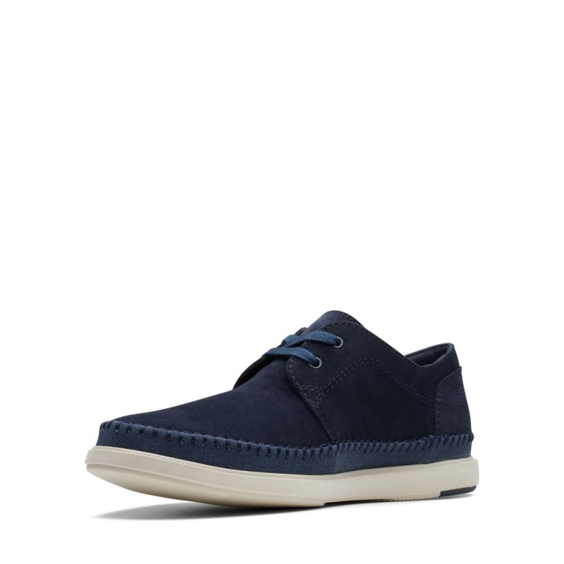 Pánské Loafers Clarks Bratton Lo Tmavě Blankyt | CZ-316092