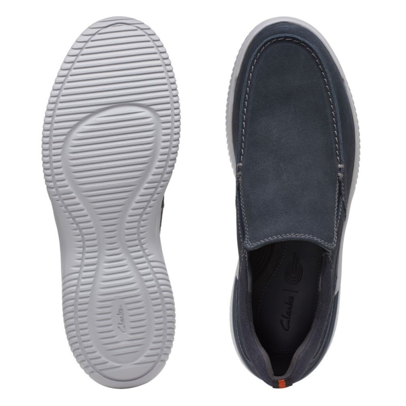 Pánské Loafers Clarks Donaway Free Tmavě Blankyt | CZ-047269