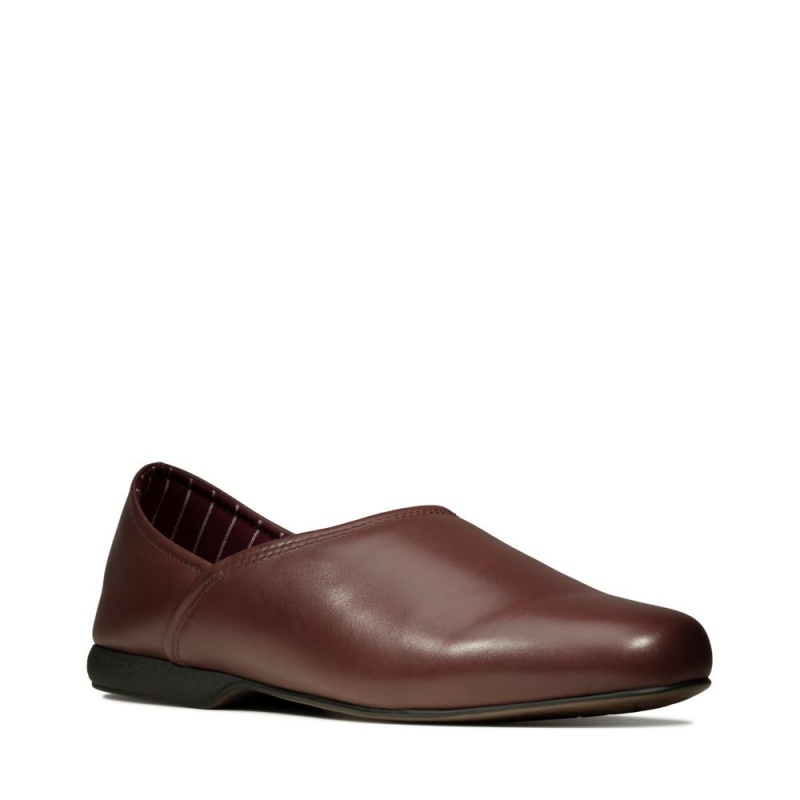 Pánské Loafers Clarks Harston Elite Vínové | CZ-145730