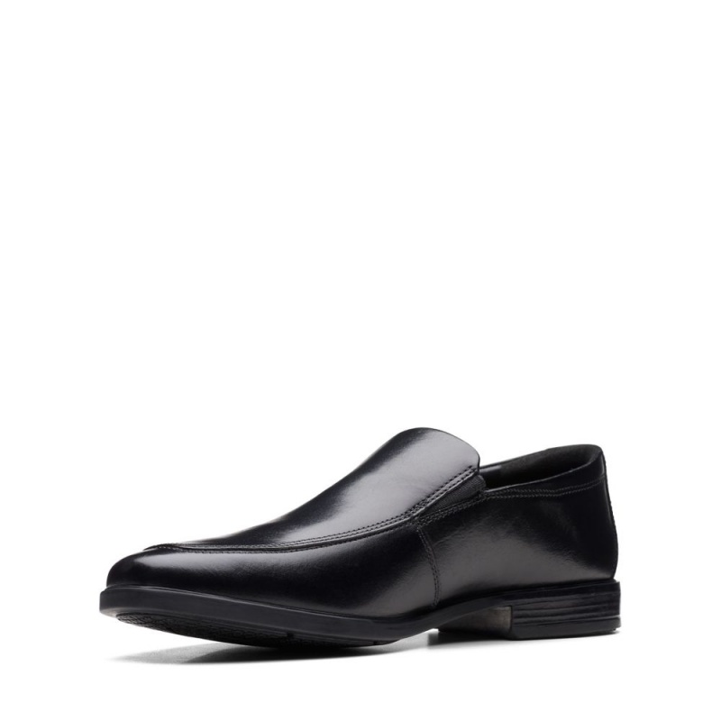 Pánské Loafers Clarks Howard Edge Černé | CZ-169203