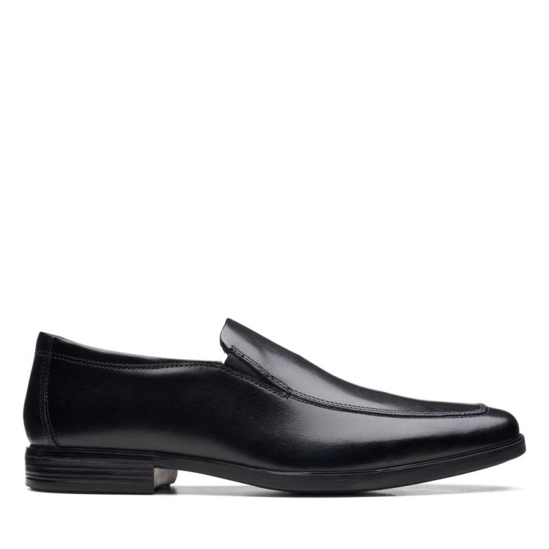 Pánské Loafers Clarks Howard Edge Černé | CZ-169203