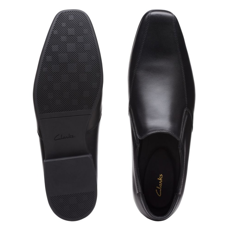 Pánské Loafers Clarks Sidton Edge Černé | CZ-265014