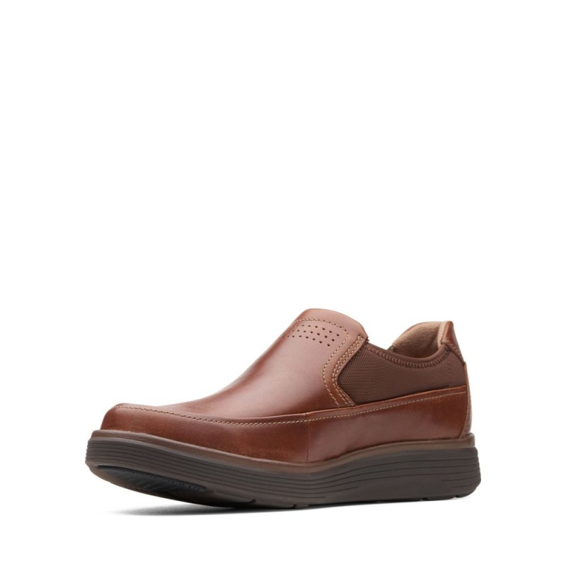 Pánské Loafers Clarks Un Abode Go Tmavě Hnědé | CZ-610235