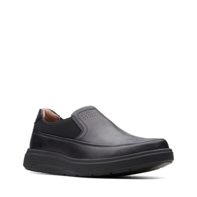 Pánské Loafers Clarks Un Abode Go Černé | CZ-174895