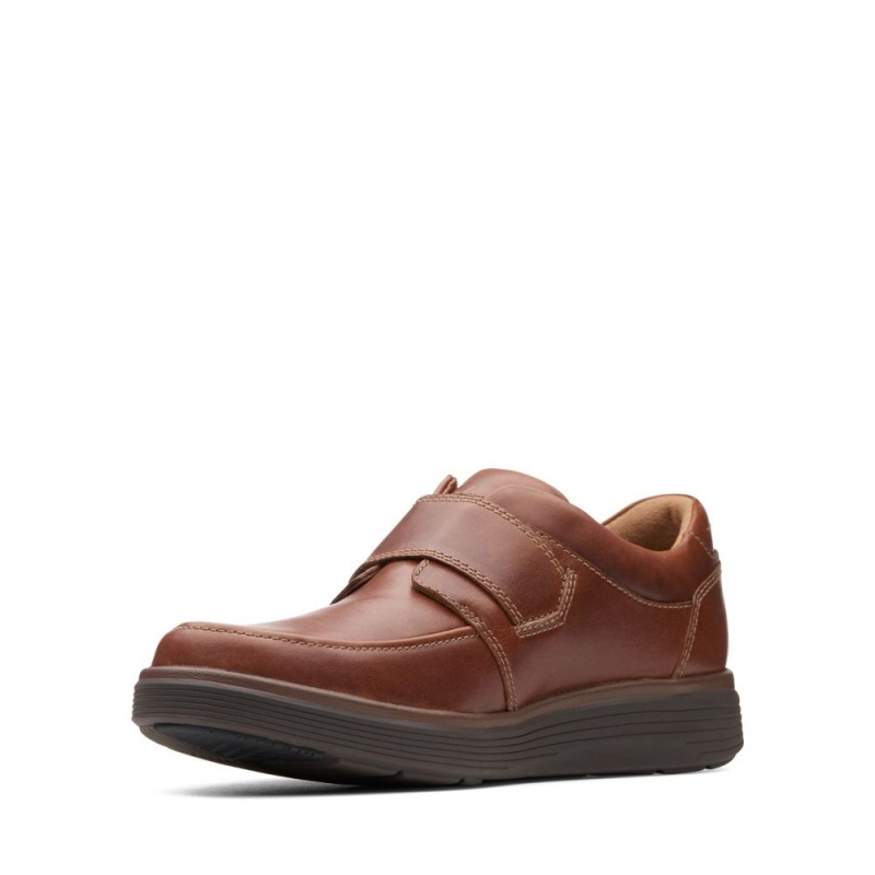 Pánské Loafers Clarks Un Abode Strap Tmavě Hnědé | CZ-253791