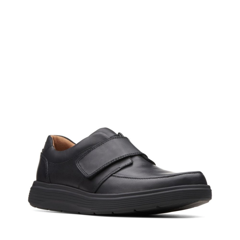 Pánské Loafers Clarks Un Abode Strap Černé | CZ-164352