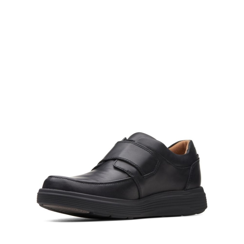 Pánské Loafers Clarks Un Abode Strap Černé | CZ-164352