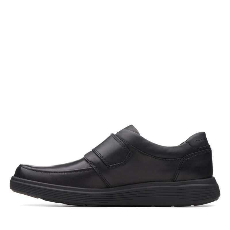 Pánské Loafers Clarks Un Abode Strap Černé | CZ-164352