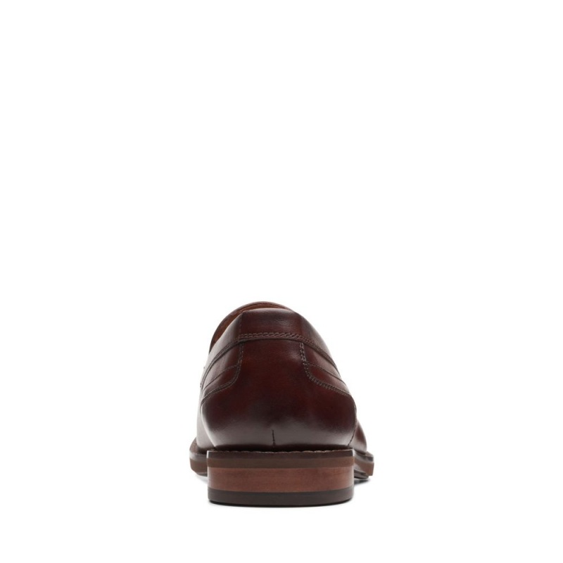 Pánské Loafers Clarks Un Hugh Step Hnědé | CZ-423167