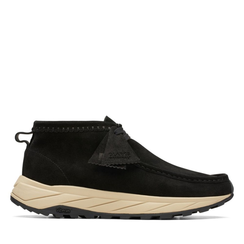 Pánské Obuv Clarks Wallabee Eden Černé | CZ-716534