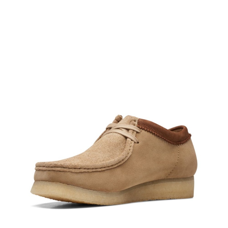 Pánské Obuv Clarks Wallabee Hnědé Bílé | CZ-120874