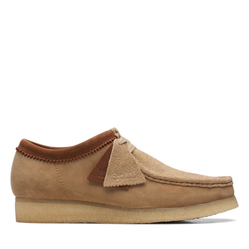 Pánské Obuv Clarks Wallabee Hnědé Bílé | CZ-120874