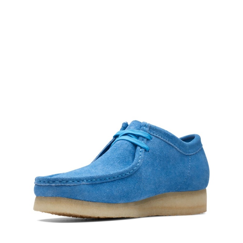 Pánské Obuv Clarks Wallabee Světle Blankyt | CZ-567401