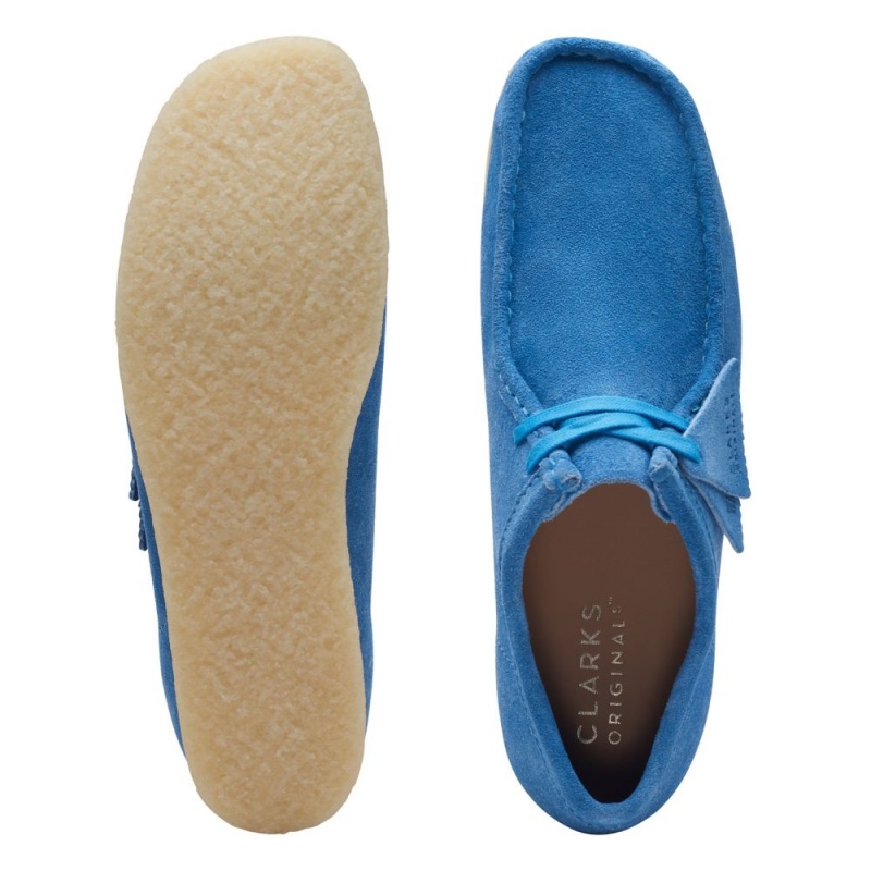 Pánské Obuv Clarks Wallabee Světle Blankyt | CZ-567401