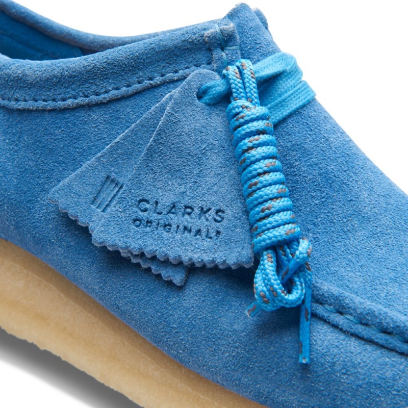 Pánské Obuv Clarks Wallabee Světle Blankyt | CZ-567401