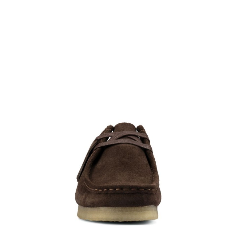 Pánské Obuv Clarks Wallabee Tmavě Hnědé | CZ-236875