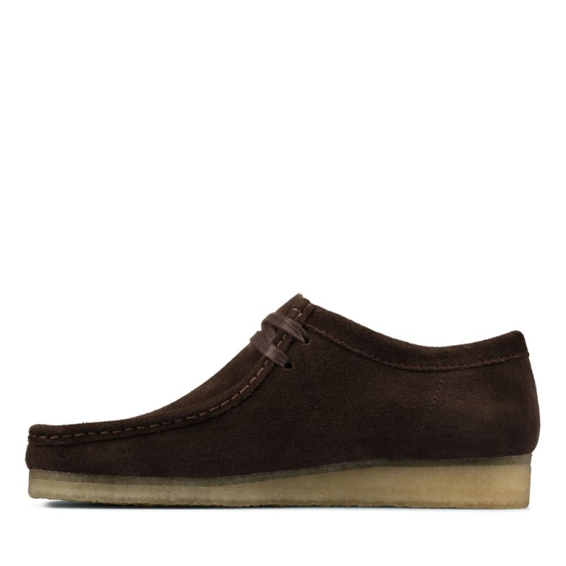 Pánské Obuv Clarks Wallabee Tmavě Hnědé | CZ-236875