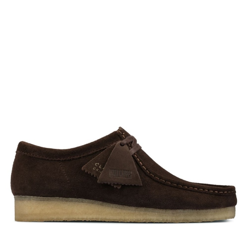 Pánské Obuv Clarks Wallabee Tmavě Hnědé | CZ-236875