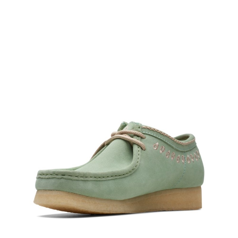 Pánské Obuv Clarks Wallabee Zelene | CZ-573086