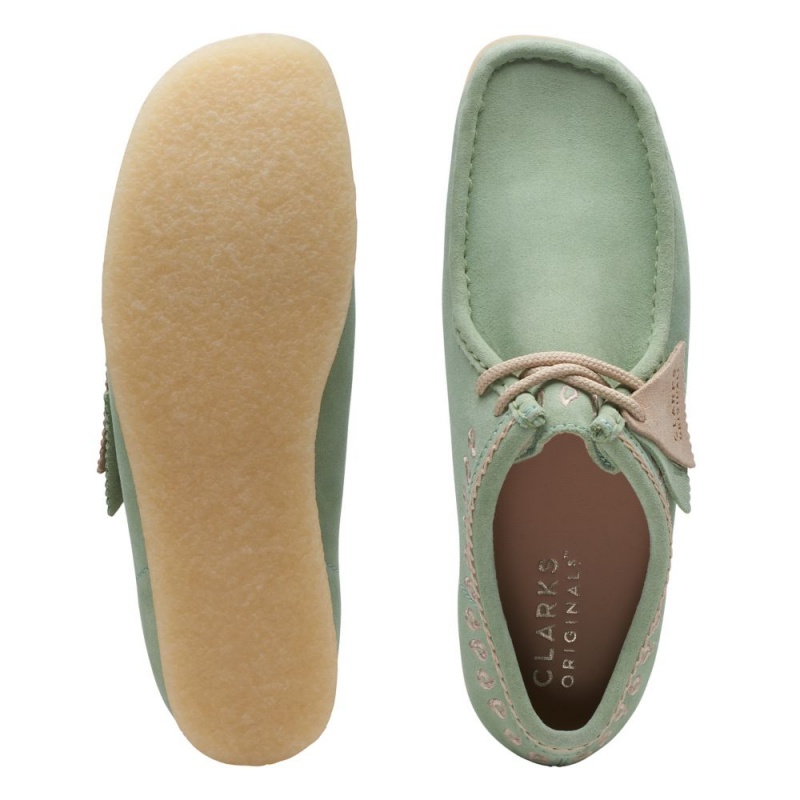 Pánské Obuv Clarks Wallabee Zelene | CZ-573086