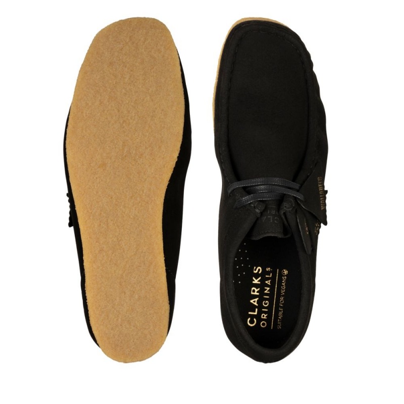 Pánské Obuv Clarks Wallabee Černé | CZ-507284