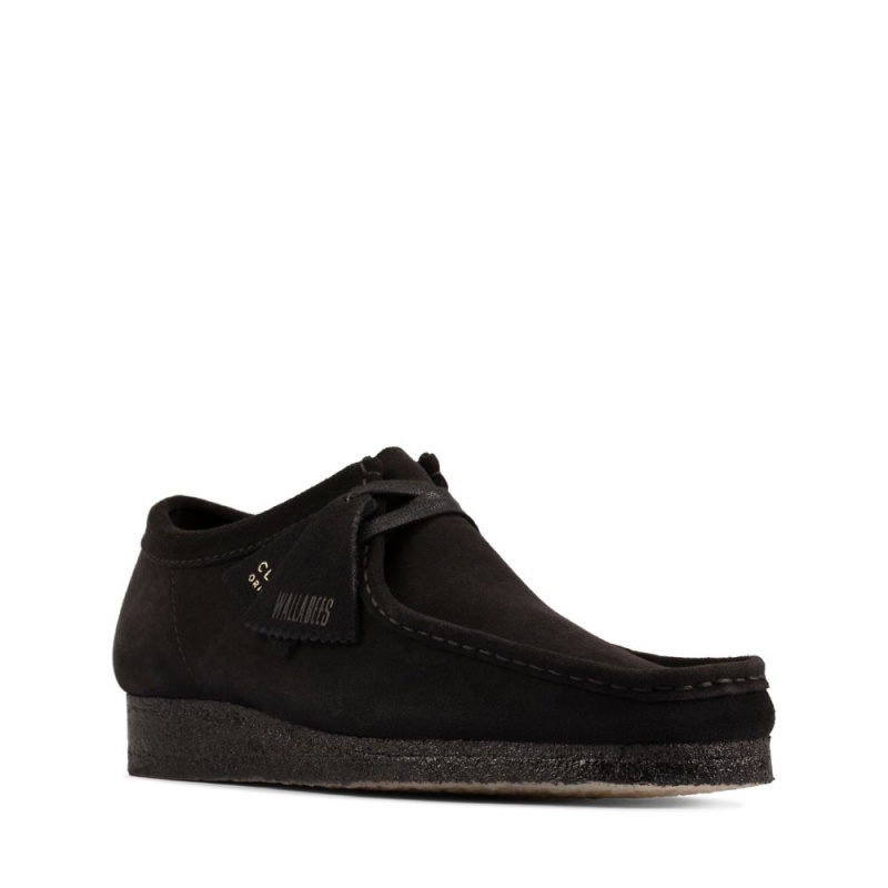 Pánské Obuv Clarks Wallabee Černé | CZ-798450