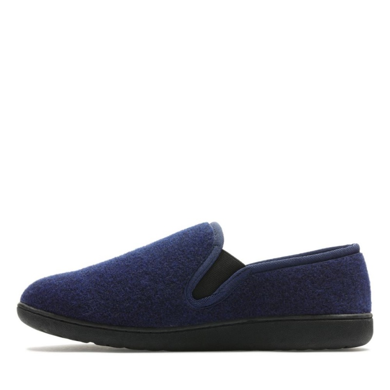 Pánské Pantofle Clarks King Ease Tmavě Blankyt | CZ-328974