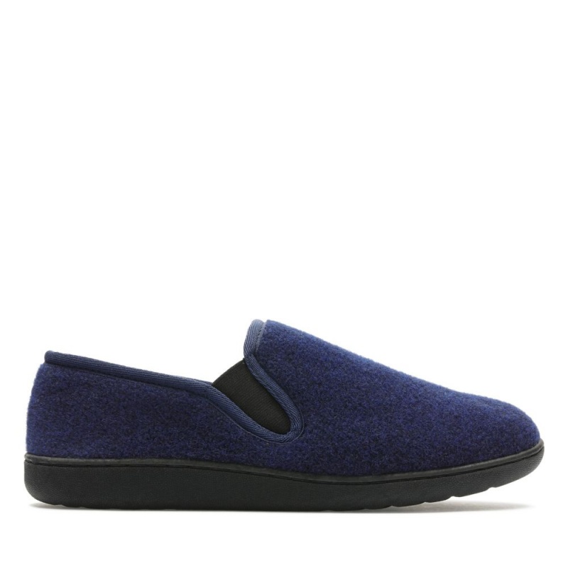 Pánské Pantofle Clarks King Ease Tmavě Blankyt | CZ-328974