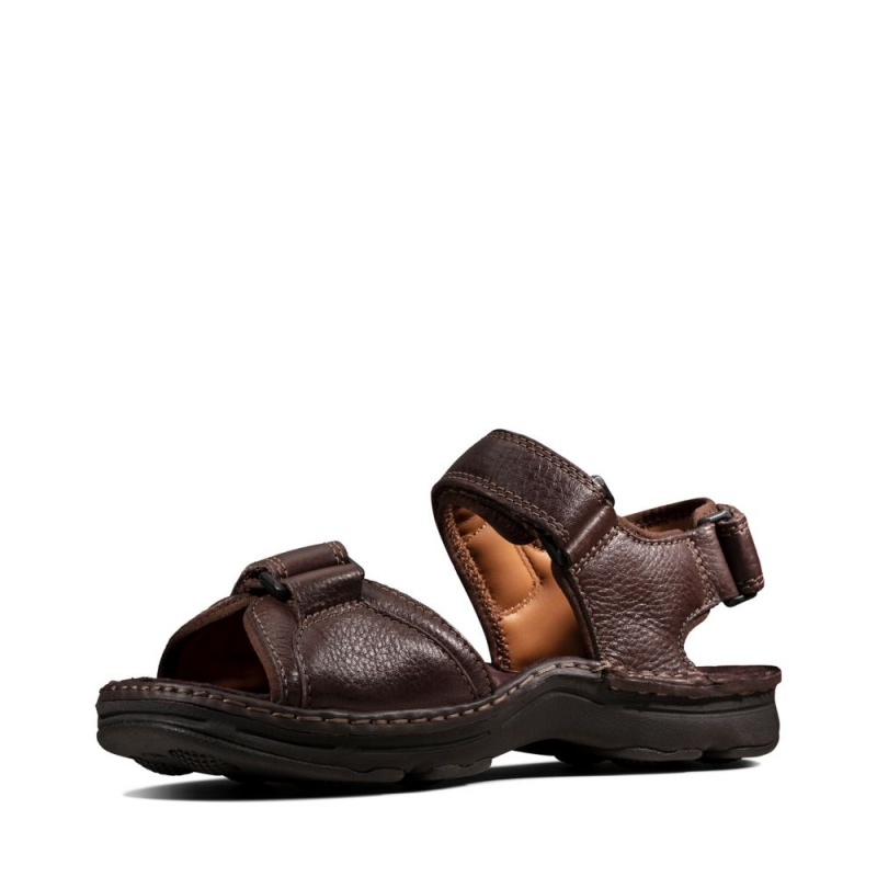 Pánské Sandály Clarks ATL Part Tmavě Hnědé | CZ-635719