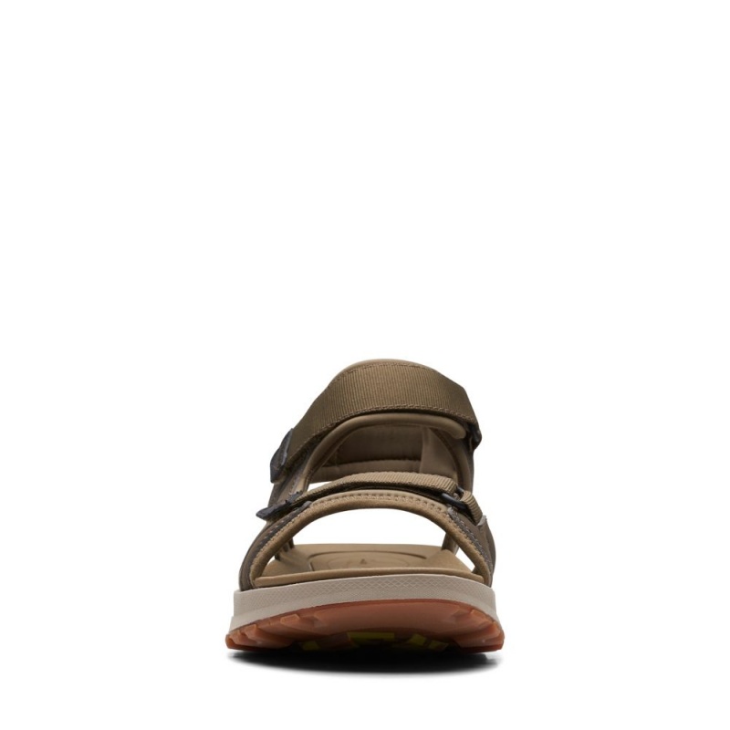 Pánské Sandály Clarks ATL Trek Sun Olivy Zelené | CZ-315270