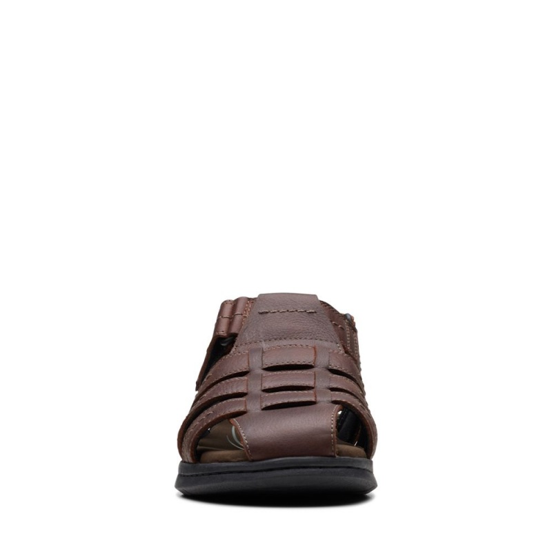 Pánské Sandály Clarks Walkford Fish Hnědé | CZ-475189